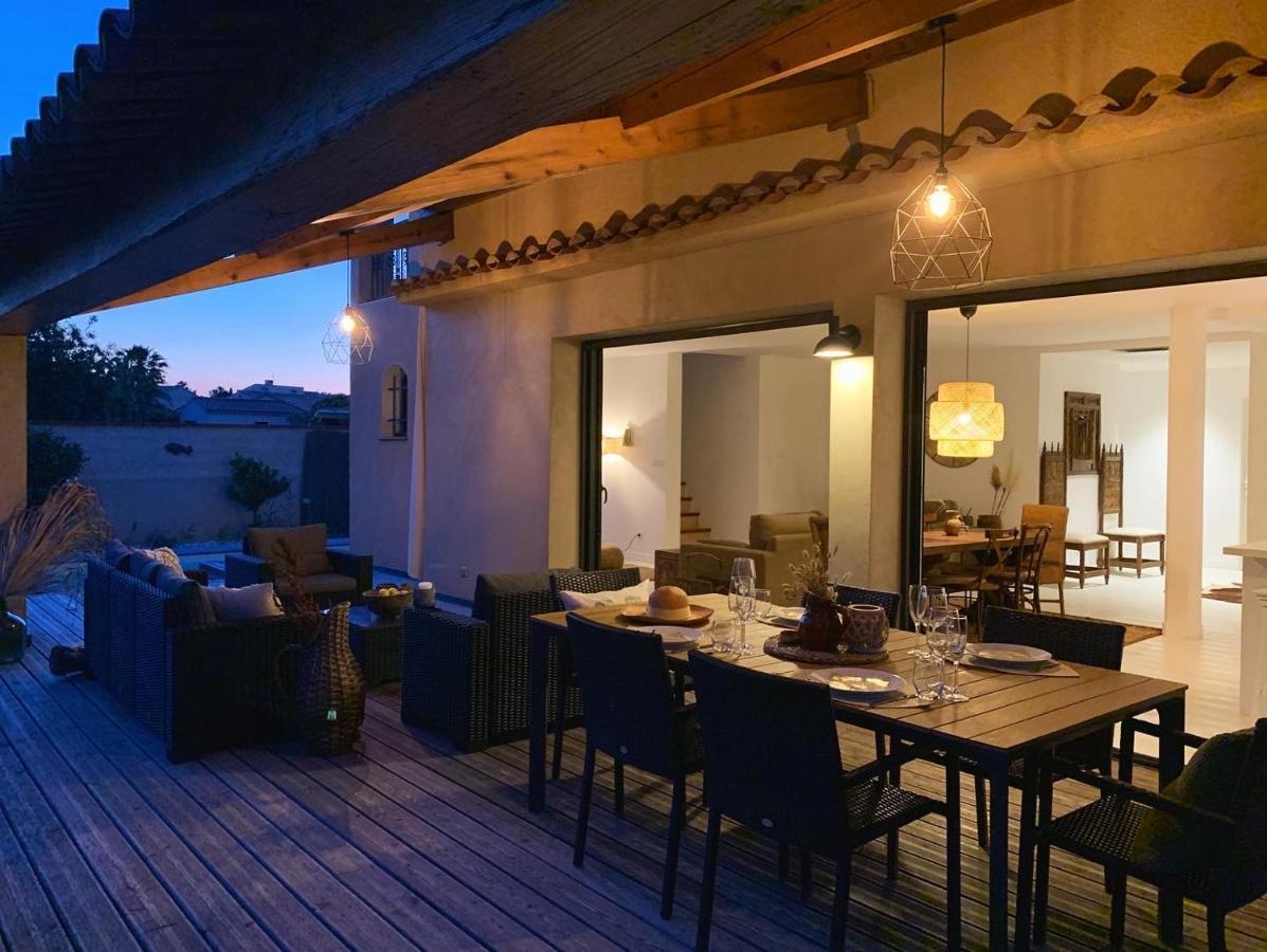 Le Petit Bali Spacieuse Villa Pour 8 Avec Piscine Saint-Cyprien  Exterior photo